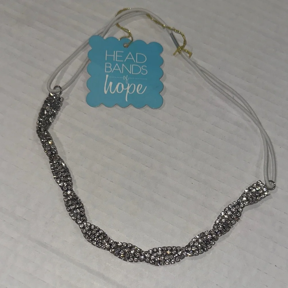 Silver Rhinestone Headband - Headbands of Hope‎